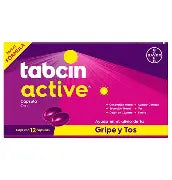 Tabcin Active Rápido Alivio de la Gripe y Tos Caja con 12 …