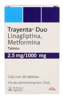 TRAYENTA DUO 2.5/1000 MG 30 TAB