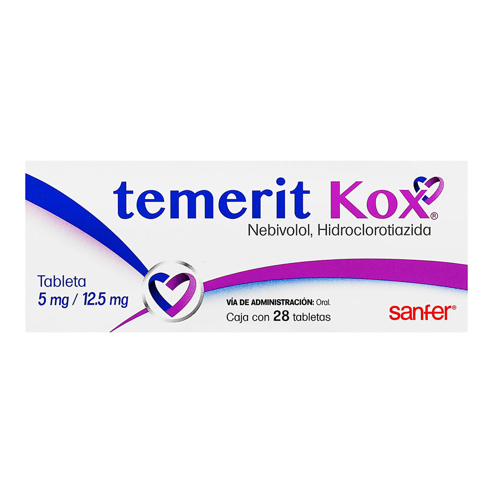 TEMERIT KOX 5 MG/12.5MG 28 TAB