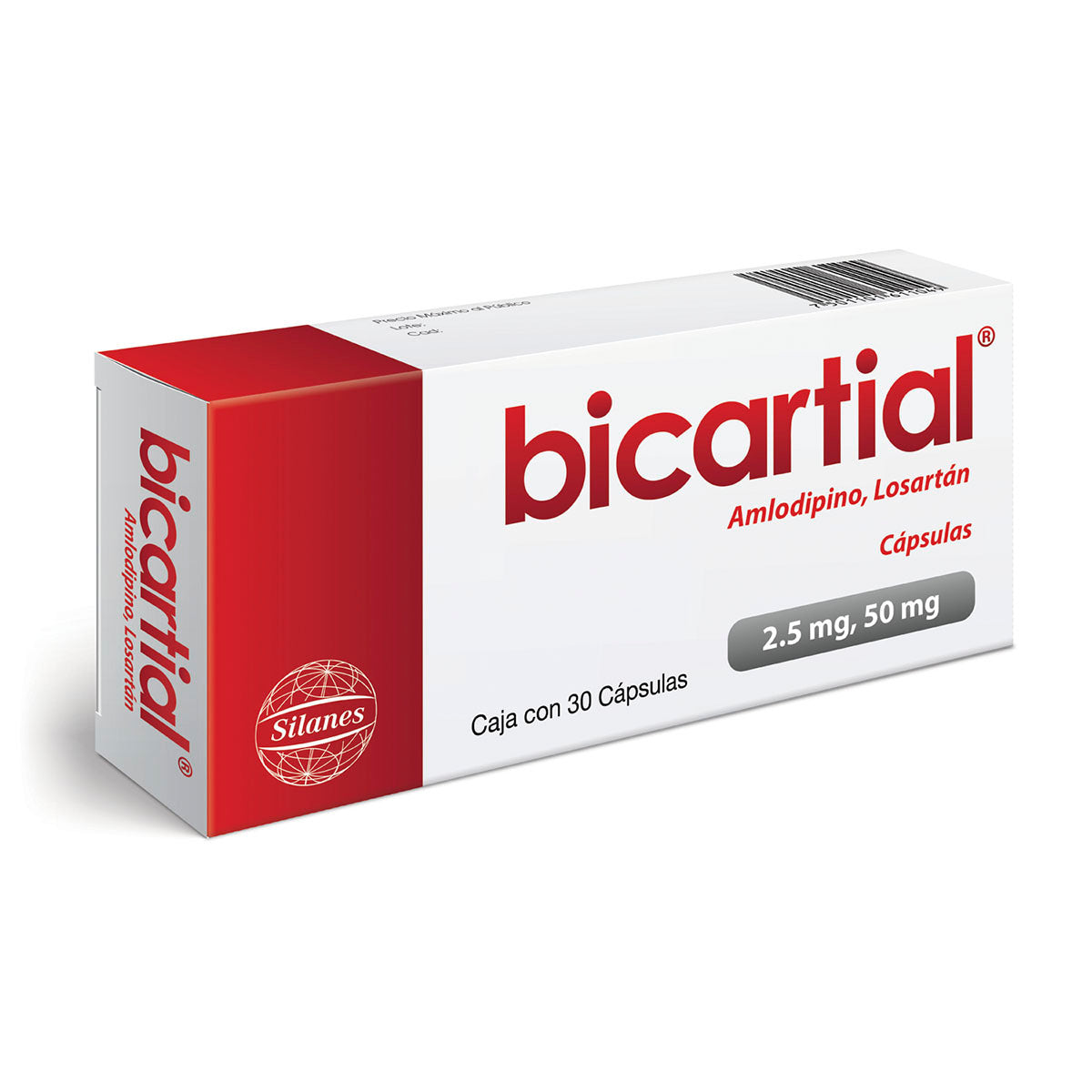 BICARTIAL 2.5/50 MG 30 CAPS