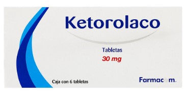 KETOROLACO 30MG 6 TAB SUBLI LGEN