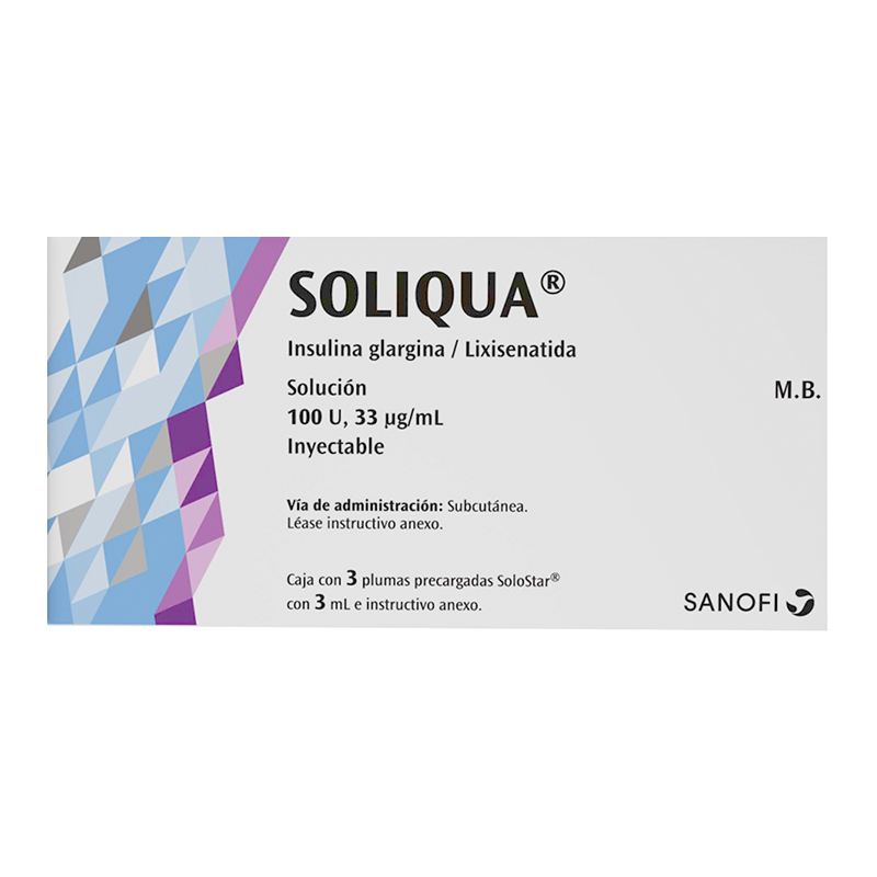 SOLIQUA 100U 33MCG S INY 3X3ML PLUM