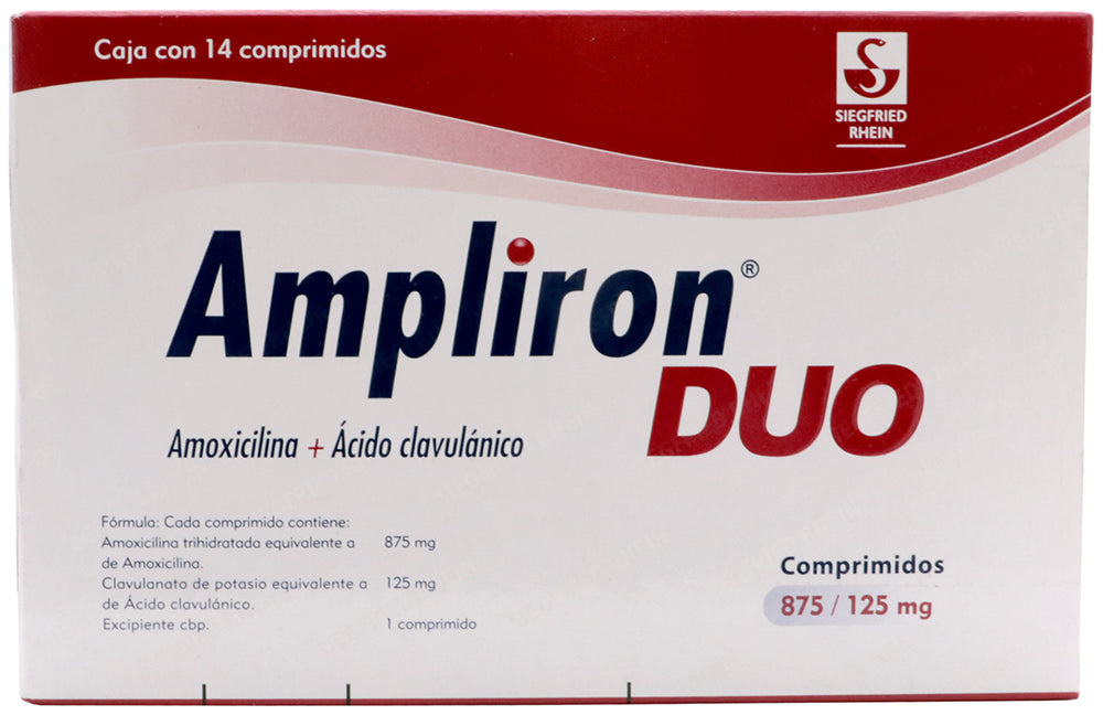 AMPLIRON DUO 875/125MG 14 CPR