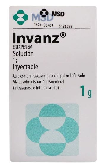 INVANZ 1 G SOL INY F.A.