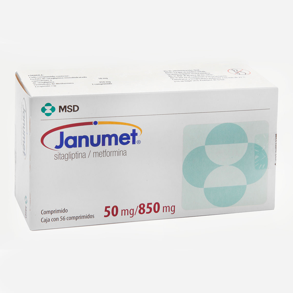 JANUMET 50/850MG 56 CPR REC