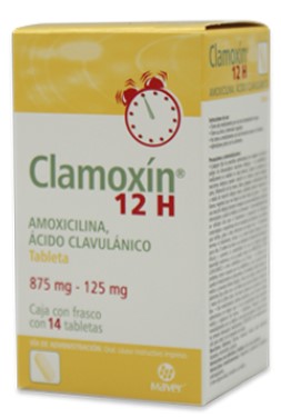 CLAMOXIN 12H TAB. 875/125 MG. CAJA C/FCO. C/14