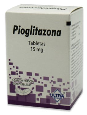 PIOGLITAZONA 15 MG 7 TAB LGEN