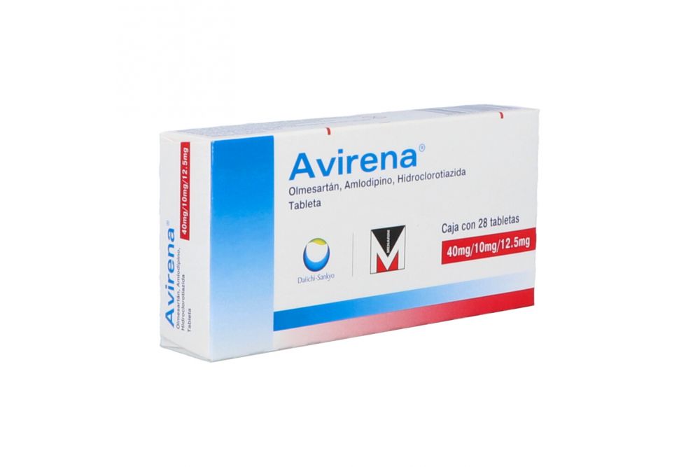 AVIRENA 40/10/12.5 MG 28 TAB