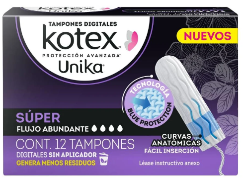 TAMPONES KOTEX UNIK SUPER C/12
