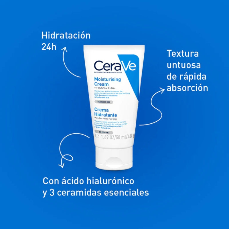 Crema Hidratante CeraVe Corporal para piel seca