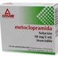 METOCLOPRAMIDA INY. 10 MG. CAJA C/6 AMP. C/2 ML.