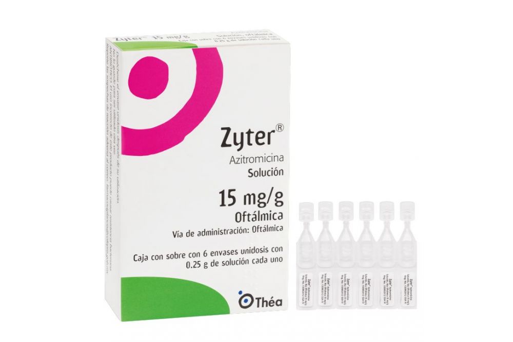 ZYTER 15MG/G SOL OFT SB C/6UNIDO