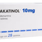 AKATINOL 10MG TAB C28