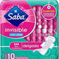 SABA TOALLA SANITARIA INVISIBLE DELGADA