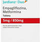 JARDIANZ DUO 5/850MG 60 TAB