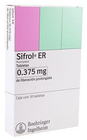 SIFROL ER LP 0.375 MG 10 TAB