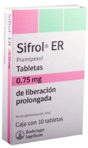 SIFROL ER LP 0.75 MG 10 TAB
