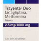 TRAYENTA DUO 2.5/1000 MG 30 TAB