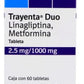 TRAYENTA DUO 2.5/1000 MG 60 TAB