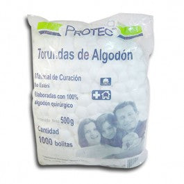 TORUNDAS ALGODON 500GR C/1000