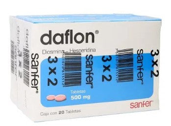 DAFLON 500MG 20 TAB 3 PACK