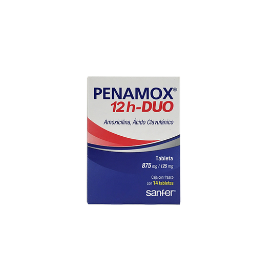 PENAMOX 12H-DUO 875/125MG 14TAB