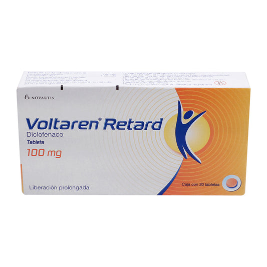 VOLTAREN RETARD 100MG 20 GRAG