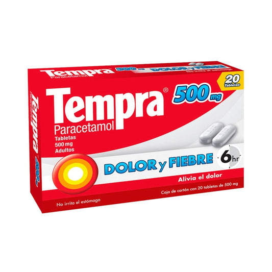 TEMPRA 500 MG 20 CAPLETS