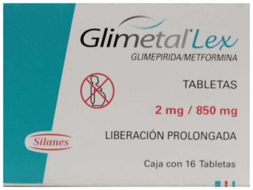 GLIMETAL-LEX 850/2 MG 16 TAB