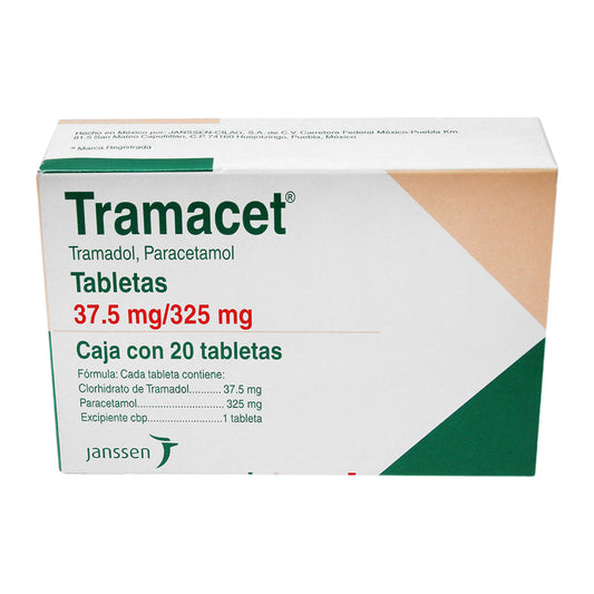 TRAMACET 37.5/325MG 20 TAB