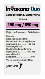 INVOKANA DUO 150/850 MG 60 TAB
