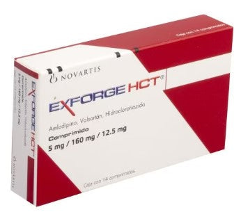 EXFORGE HCT 5/160/12.5 MG 14 CPR