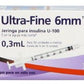 JERINGA INSULINA 100 JERS 31X6MM/.3 ML