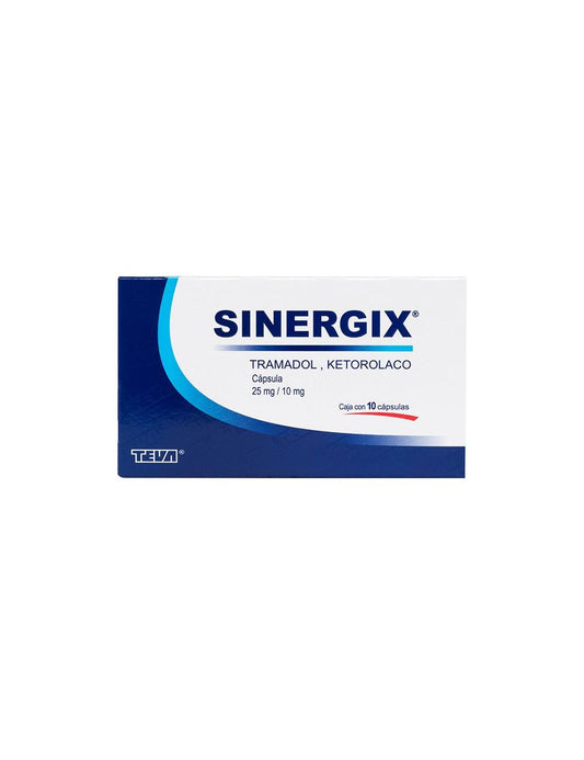 SINERGIX 25/10MG 10 CAPS