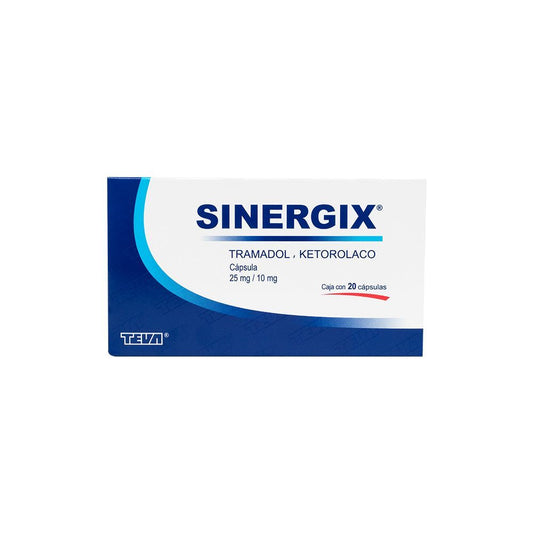 SINERGIX 25/10MG 20 CAPS
