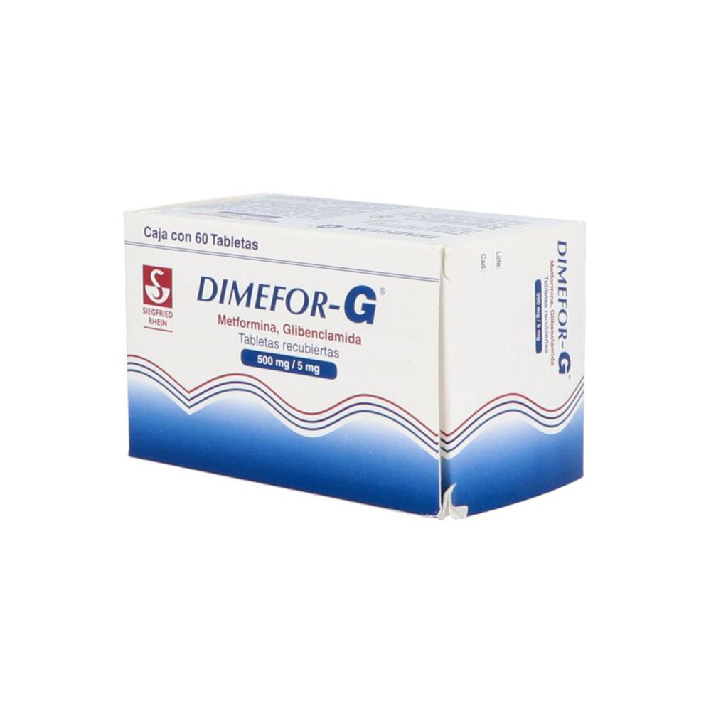 DIMEFOR-G 500/5MG 60 TAB REC