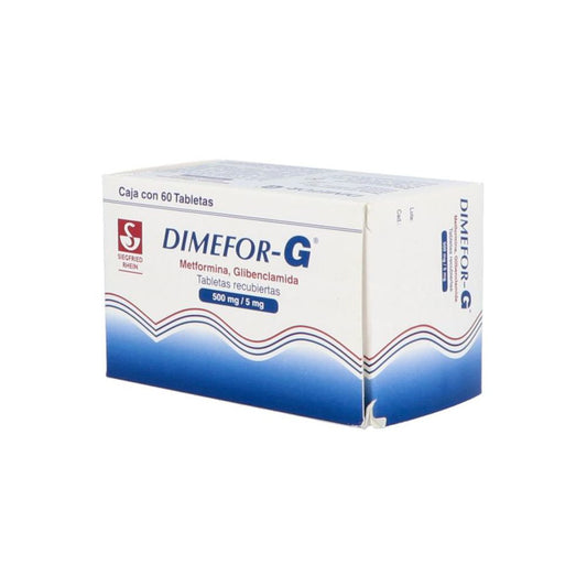 DIMEFOR-G 500/5MG 60 TAB REC