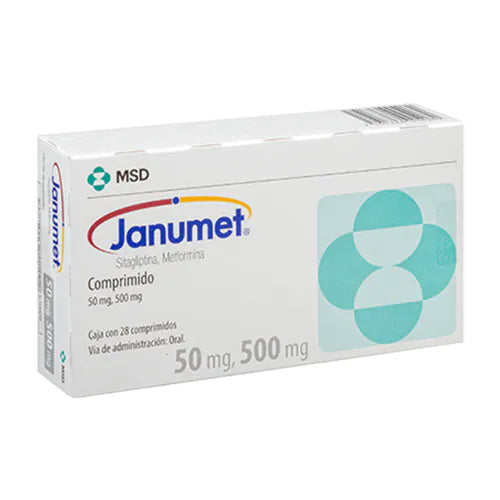 JANUMET 50/500MG 28 CPR REC