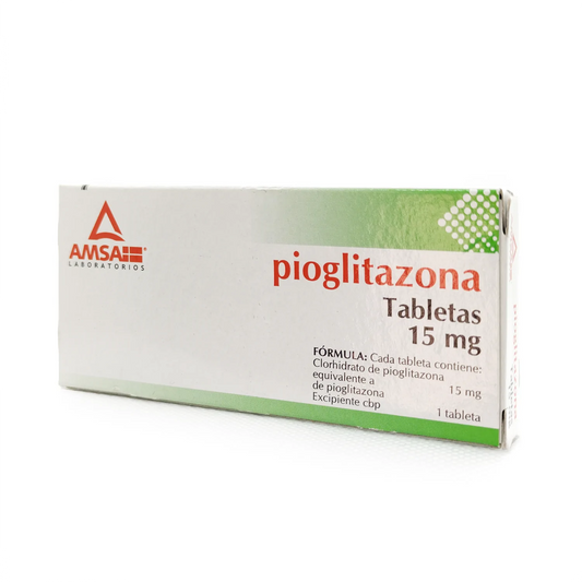 PIOGLITAZONA TAB 15 MG CAJA C7