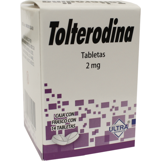 TOLTERODINA TAB 2 MG CAJA C14