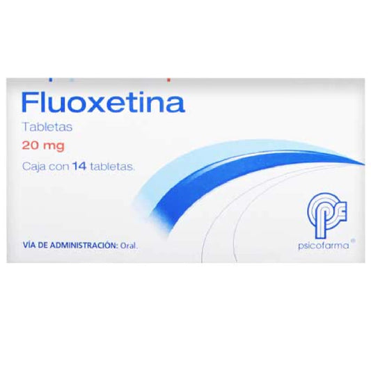 FLUOXETINA TAB. 20 MG. CAJA C/14