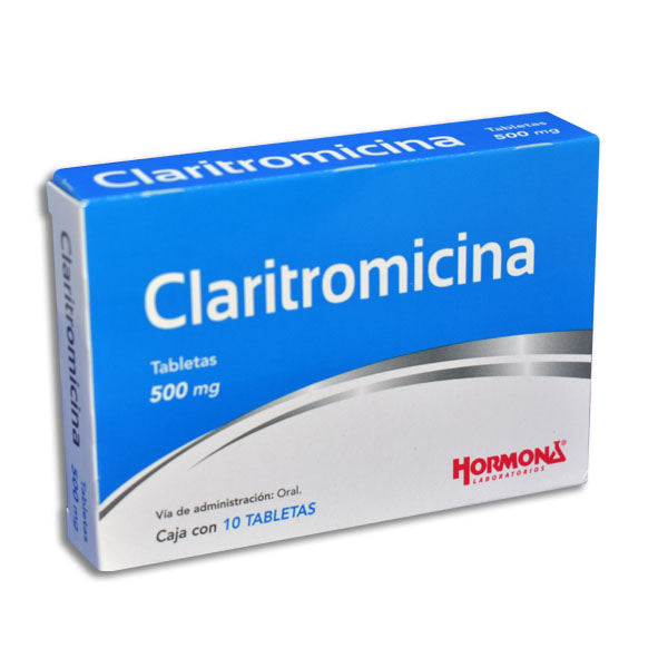 CLARITROMICINA TAB 500 MG CAJA C10