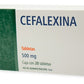 CEFALEXINA TAB. 500 MG. CAJA C/20