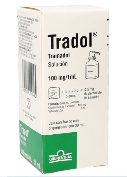 TRADOL 100 MG GTS 30 ML