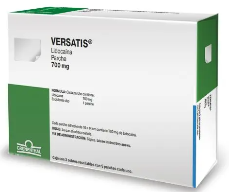 VERSATIS 700MG 3SOB 5 PARCHES