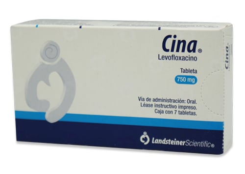 LEVOFLOXACINO TAB. 750 MG. CAJA C/7 (CINA)