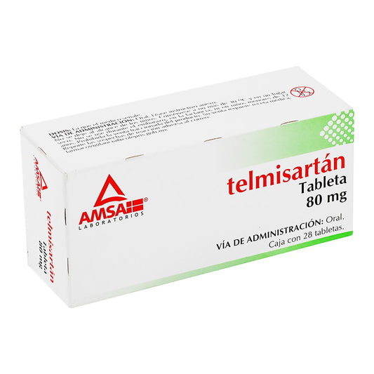 TELMISARTAN TAB 80 MG CAJA C28