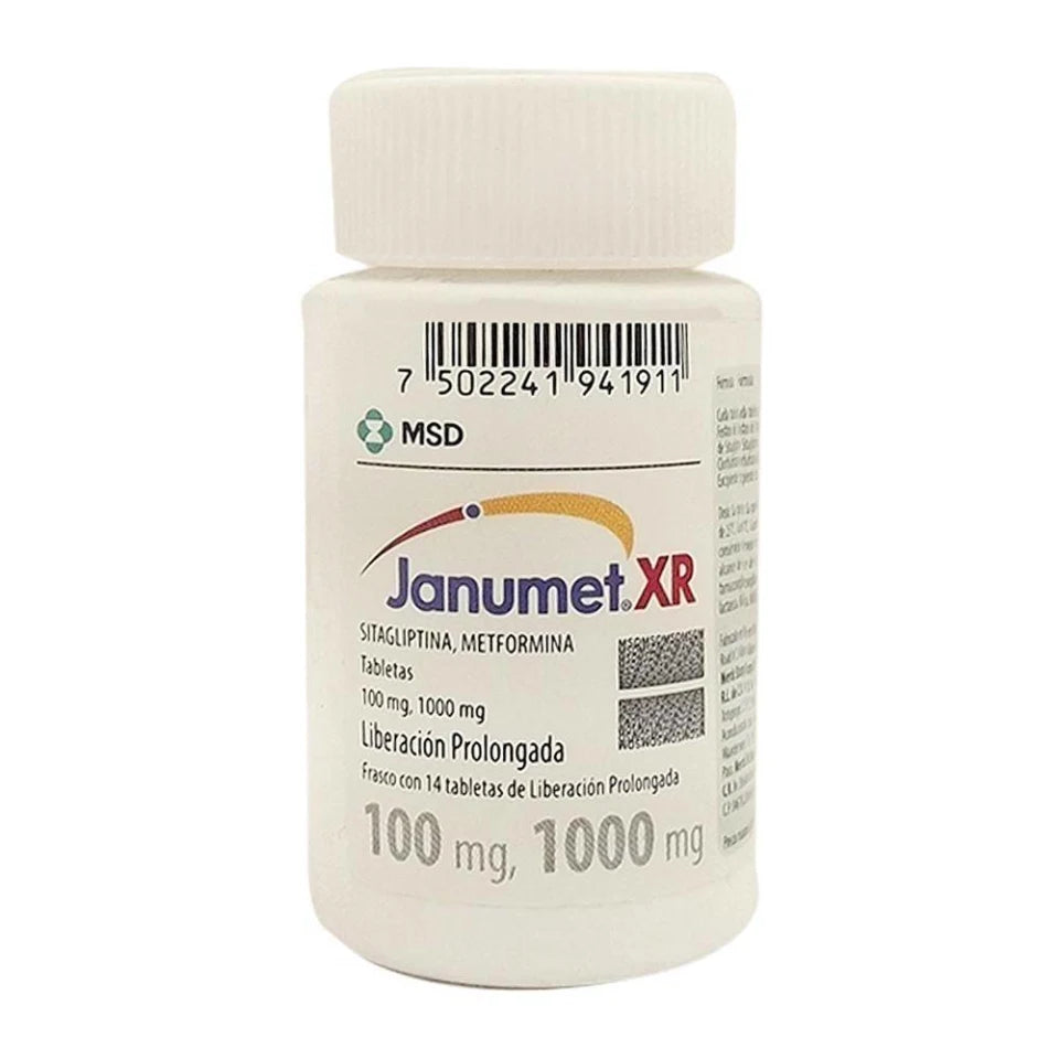 JANUMET XR 100/1000MG 14 TAB LP
