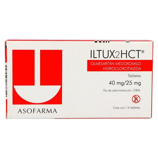 ILTUX2HCT 40/25MG 14 TAB