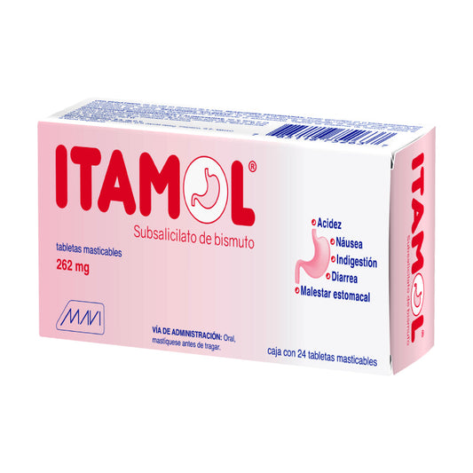 SUBSAL DE BISMU 262MG 24TAB LGEN